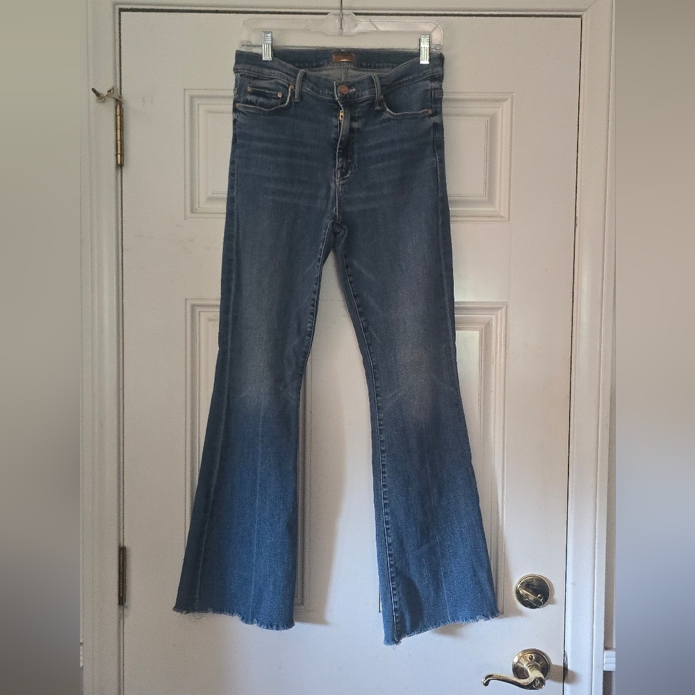 Mother Blue Flare Jeans Weekender